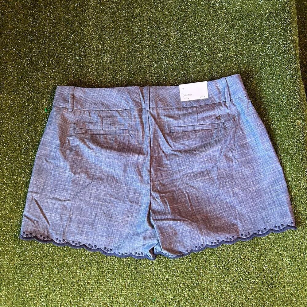 Calvin-klein Women's Blue and Grey Shorts